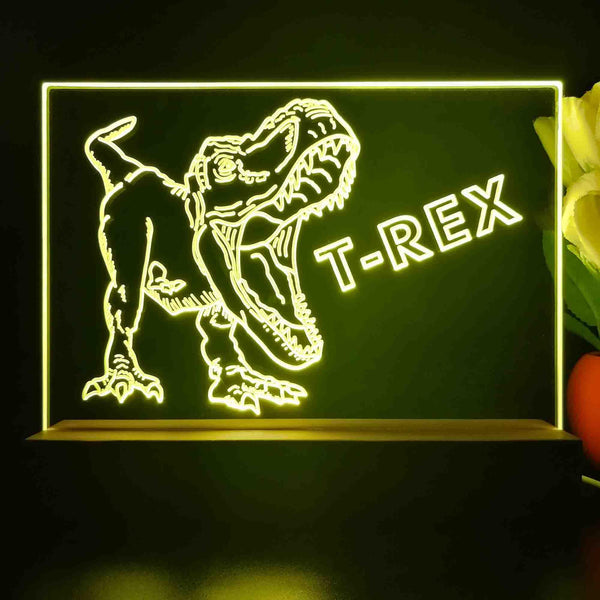 ADVPRO T-Rex Tabletop LED neon sign st5-j5100 - Yellow