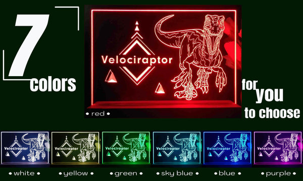ADVPRO Velociraptor Tabletop LED neon sign st5-j5101
