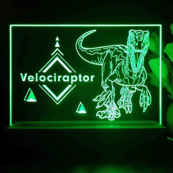ADVPRO Velociraptor Tabletop LED neon sign st5-j5101 - Green