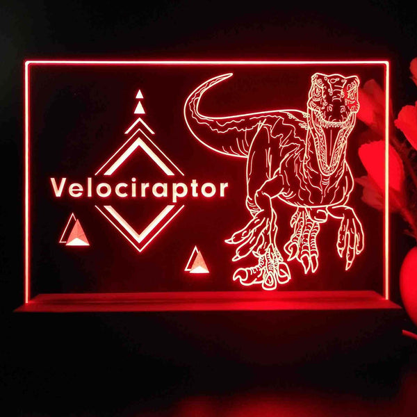 ADVPRO Velociraptor Tabletop LED neon sign st5-j5101 - Red