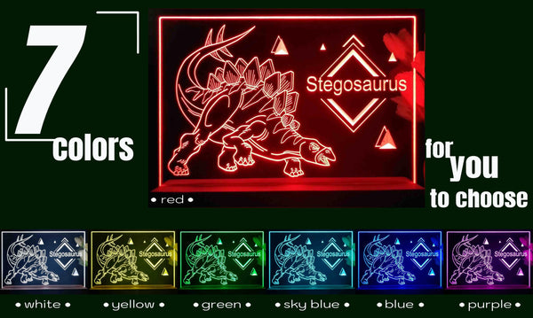 ADVPRO Stegosaurus Tabletop LED neon sign st5-j5102