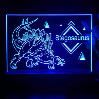 ADVPRO Stegosaurus Tabletop LED neon sign st5-j5102 - Blue