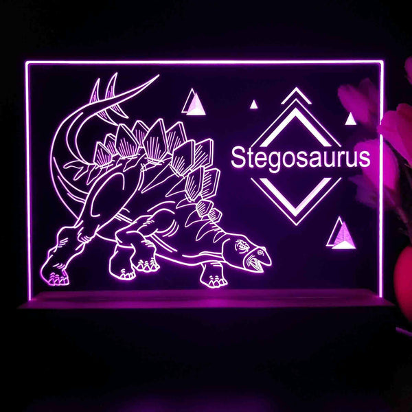 ADVPRO Stegosaurus Tabletop LED neon sign st5-j5102 - Purple