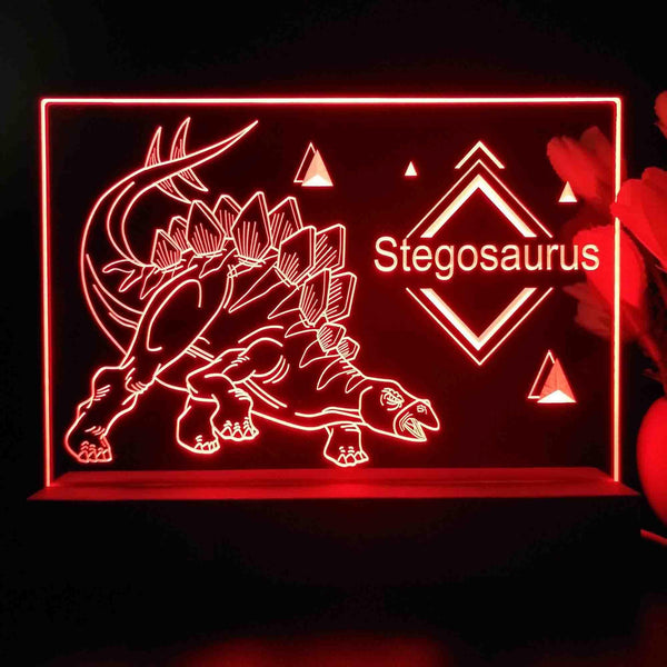 ADVPRO Stegosaurus Tabletop LED neon sign st5-j5102 - Red