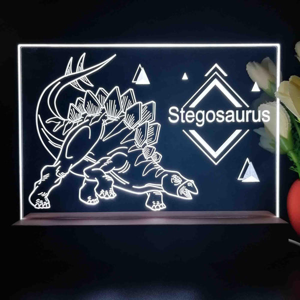 ADVPRO Stegosaurus Tabletop LED neon sign st5-j5102 - White