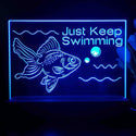 ADVPRO Ocean  series - golden fish Tabletop LED neon sign st5-j5103 - Blue