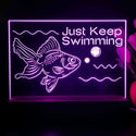 ADVPRO Ocean  series - golden fish Tabletop LED neon sign st5-j5103 - Purple