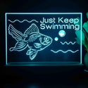 ADVPRO Ocean  series - golden fish Tabletop LED neon sign st5-j5103 - Sky Blue