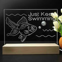 ADVPRO Ocean  series - golden fish Tabletop LED neon sign st5-j5103 - 7 Color