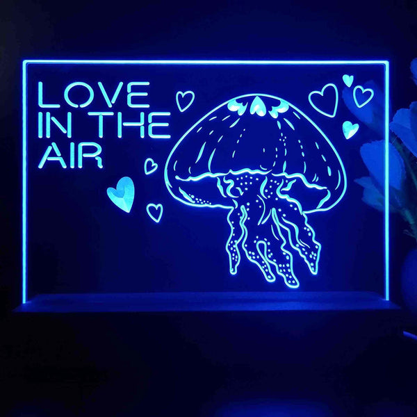 ADVPRO Ocean  series – jellyfish Tabletop LED neon sign st5-j5104 - Blue