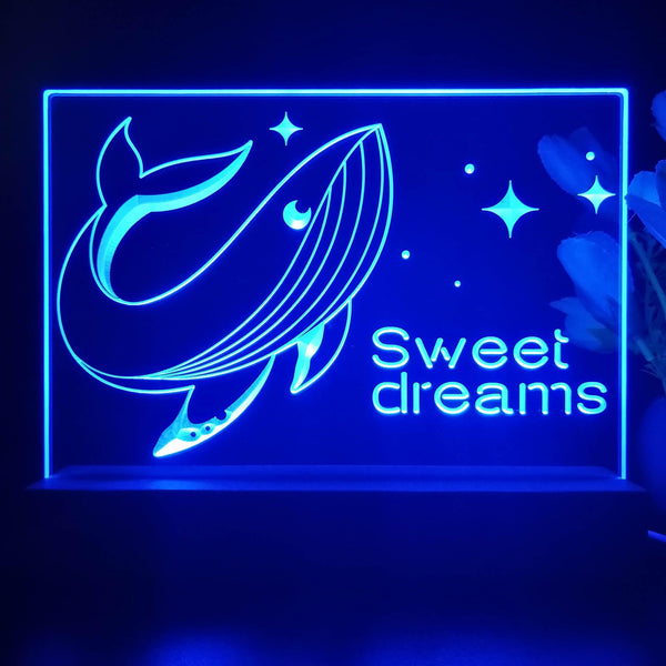 ADVPRO Ocean  series – whale Tabletop LED neon sign st5-j5106 - Blue