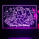 ADVPRO Merry Christmas –Santa and snowman Tabletop LED neon sign st5-j5108 - Purple