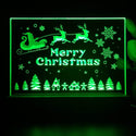ADVPRO Merry Christmas - Santa flying at night Tabletop LED neon sign st5-j5109 - Green