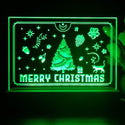 ADVPRO Merry Christmas - little cat with present Tabletop LED neon sign st5-j5110 - Green