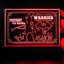 ADVPRO Women warrior freight for battle Tabletop LED neon sign st5-j5112 - Red