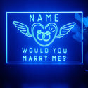ADVPRO Angel Ring - Would you marry me? Personalized Tabletop LED neon sign st5-p0001-tm - Blue