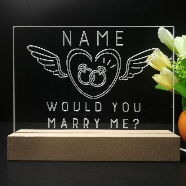 ADVPRO Angel Ring - Would you marry me? Personalized Tabletop LED neon sign st5-p0001-tm - 7 Color