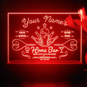 ADVPRO Home ba with 5 beers Personalized Tabletop LED neon sign st5-p0003-tm - Red