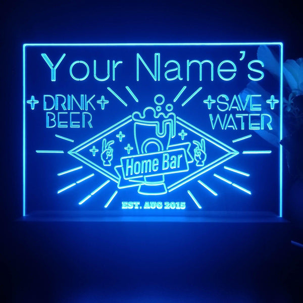 ADVPRO Home Bar with victory flashing sign Personalized Tabletop LED neon sign st5-p0004-tm - Blue