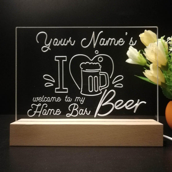 ADVPRO Home Bar – I love beer Personalized Tabletop LED neon sign st5-p0005-tm - 7 Color