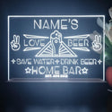ADVPRO Home Bar Love with Big Beer Personalized Tabletop LED neon sign st5-p0006-tm - White