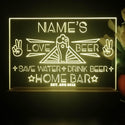 ADVPRO Home Bar Love with Big Beer Personalized Tabletop LED neon sign st5-p0006-tm - Yellow