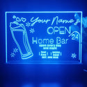 ADVPRO Home Bar Open 24 Hours Personalized Tabletop LED neon sign st5-p0007-tm - Blue