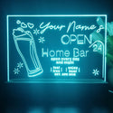 ADVPRO Home Bar Open 24 Hours Personalized Tabletop LED neon sign st5-p0007-tm - Sky Blue