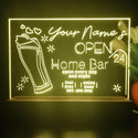 ADVPRO Home Bar Open 24 Hours Personalized Tabletop LED neon sign st5-p0007-tm - Yellow