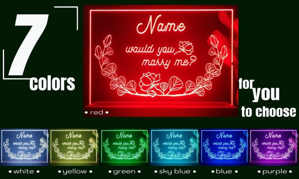 ADVPRO Would you marry me? Personalized Tabletop LED neon sign st5-p0009-tm