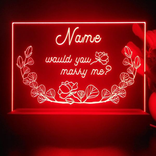 ADVPRO Would you marry me? Personalized Tabletop LED neon sign st5-p0009-tm - Red