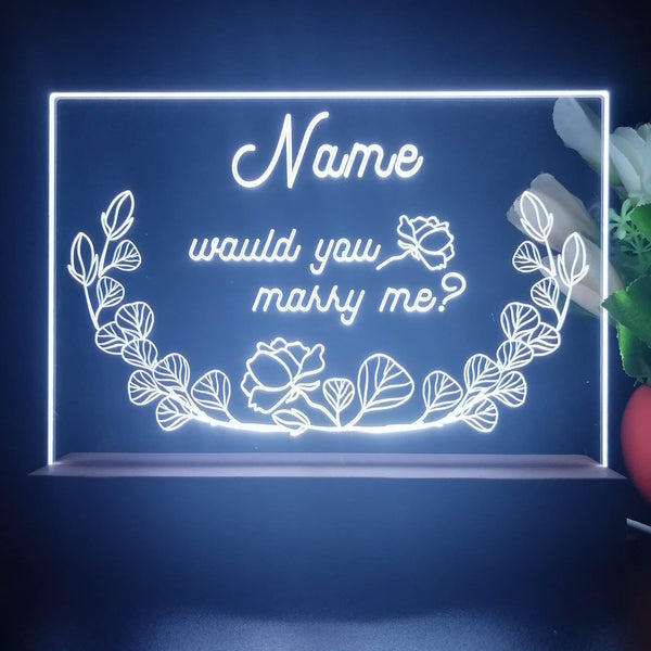 ADVPRO Would you marry me? Personalized Tabletop LED neon sign st5-p0009-tm - White