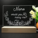 ADVPRO Would you marry me? Personalized Tabletop LED neon sign st5-p0009-tm - 7 Color
