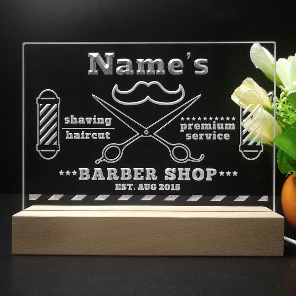 ADVPRO Barber Shop_01 Icon at the middle Personalized Tabletop LED neon sign st5-p0010-tm - 7 Color