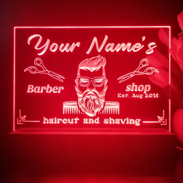 ADVPRO Barker Shop_03 Big Man Face Personalized Tabletop LED neon sign st5-p0012-tm - Red