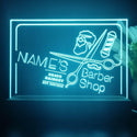 ADVPRO Berber Shop_05 Neon feel with man Personalized Tabletop LED neon sign st5-p0014-tm - Sky Blue