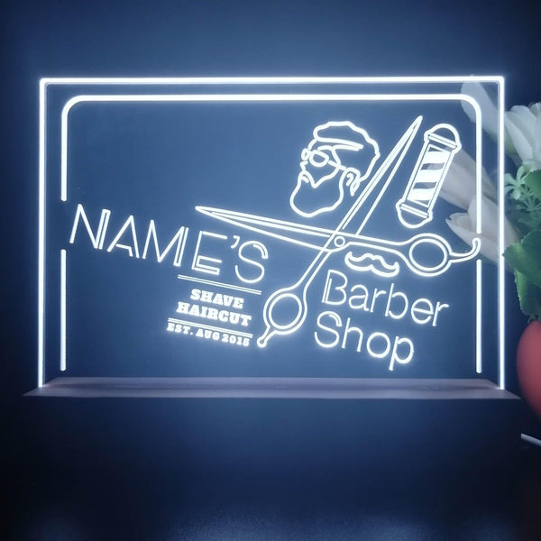 ADVPRO Berber Shop_05 Neon feel with man Personalized Tabletop LED neon sign st5-p0014-tm - White