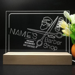 ADVPRO Berber Shop_05 Neon feel with man Personalized Tabletop LED neon sign st5-p0014-tm - 7 Color