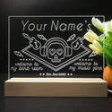 ADVPRO Band Room_Skull with headphone Personalized Tabletop LED neon sign st5-p0015-tm - 7 Color