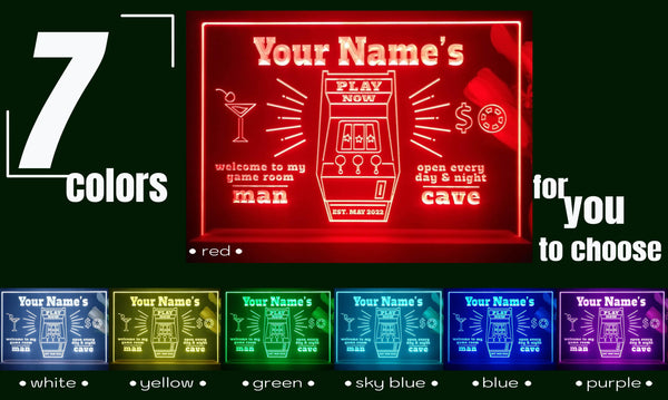 ADVPRO Man Cave_Flashing game machine Personalized Tabletop LED neon sign st5-p0020-tm