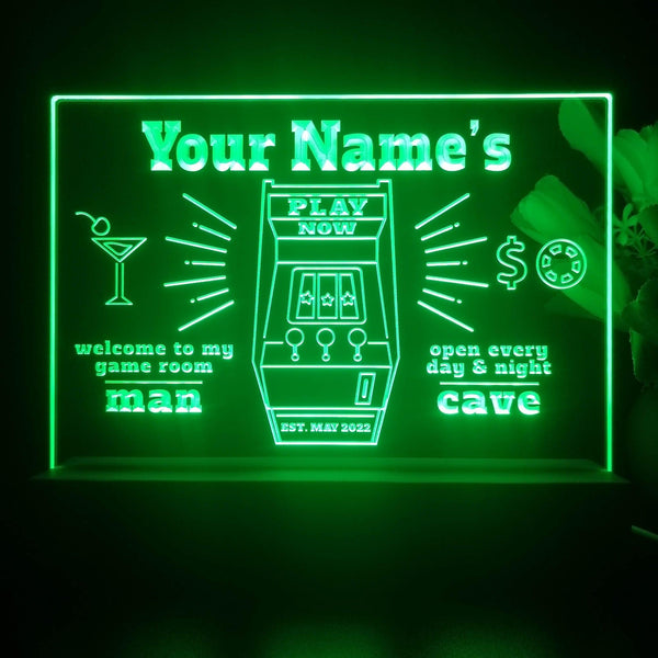 ADVPRO Man Cave_Flashing game machine Personalized Tabletop LED neon sign st5-p0020-tm - Green