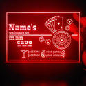 ADVPRO Man Cave_ Playing card game Personalized Tabletop LED neon sign st5-p0021-tm - Red