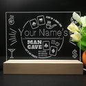ADVPRO Man Cave_ Playing icon with middle circle Personalized Tabletop LED neon sign st5-p0022-tm - 7 Color