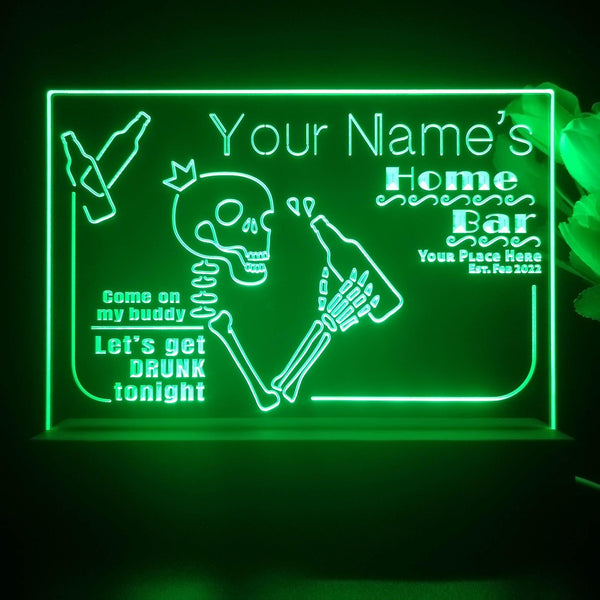 ADVPRO Home Bar_Skill drink beer Personalized Tabletop LED neon sign st5-p0023-tm - Green