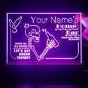 ADVPRO Home Bar_Skill drink beer Personalized Tabletop LED neon sign st5-p0023-tm - Purple