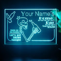 ADVPRO Home Bar_Skill drink beer Personalized Tabletop LED neon sign st5-p0023-tm - Sky Blue