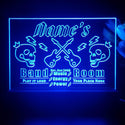 ADVPRO Band Room Skull with flashing guitar icons Personalized Tabletop LED neon sign st5-p0026-tm - Blue