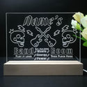 ADVPRO Band Room Skull with flashing guitar icons Personalized Tabletop LED neon sign st5-p0026-tm - 7 Color