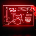 ADVPRO Band Room Drum with guitar Personalized Tabletop LED neon sign st5-p0028-tm - Red