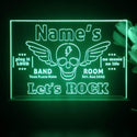 ADVPRO Band Room Skull with Wing Personalized Tabletop LED neon sign st5-p0029-tm - Green